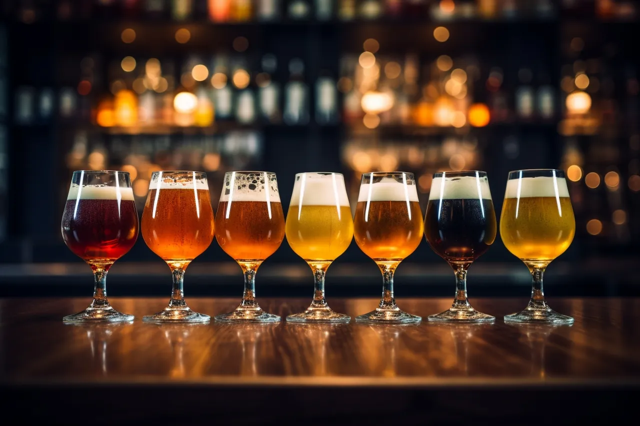 ビールの種類も豊富